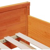  Konstrukcija postelje z vzmetnico Voščeno rjava 80 x 200 cm, (5000084792) | Shoptok.si