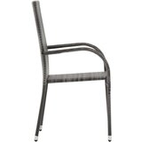  Vrtna jedilna garnitura 9-delna siva, (20680832) | Shoptok.si