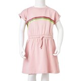  Dječja haljina s vezicom svjetloružičasta 104 | shoptok.hr