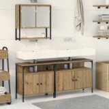 vidaXL 3-delni set kopalniškega pohištva Artisan Oak Inženirski les | Shoptok.si
