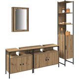  Set namještaja za kupaonicu 4 kom. Umjetnički hrast | shoptok.hr