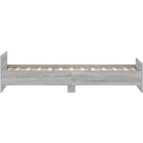 vidaXL Posteljni okvir siva sonoma 90x190 cm inženirski les | Shoptok.si
