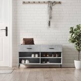  Klupa za cipele siva boja betona 102x35x55 cm konstruirano drvo | Eponuda.ba