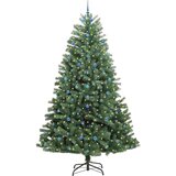 vidaXL Umetno Zložljivo Božično Drevo Zelena 300 cm PVC in kovina | Shoptok.si