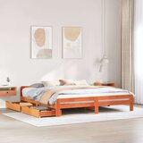  Posteljni okvir brez vzmetnice vošč. rjav 180x200 cm borovina, (21527736) | Shoptok.si