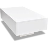 Furnova Klubska Mizica Visok Sijaj Bele Barve, (21914333) | Shoptok.si