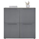 CARRYHOME visoka komoda, siva, hrast artisan | Shoptok.si