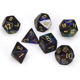 Chessex Kockice - Polyhedral - Lustrous - Shadow & gold (7) | ePonuda.com