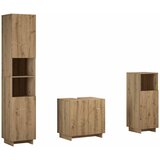  Set ormarića za kupaonicu 3 kom. Hrast artisan Prerađeno drvo | shoptok.hr