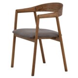 Vind Collection Vind Långön blagovaonska stolica s rukohvatima, smeđa, set od 2 | shoptok.hr