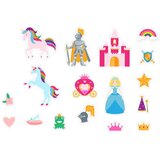 Buddy barney: prilepi na ploščice!, igrača za kopel - samorogi in princese | Shoptok.si