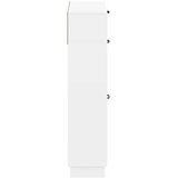  Ormar za cipele HOORN 78 x 24 x 100 cm Konstruirano drvo Bijela | shoptok.hr