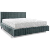 ELTAP Petrolej zeleni tapecirani bračni krevet s prostorom za odlaganje s podnicom 160x200 cm Plissa – | shoptok.hr