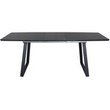 Venture Home Inca rastezljivi pravokutni blagovaonski stol 160 &amp;times; 85 cm, crni Slike