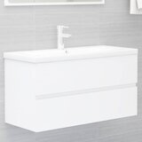 Ormarić za umivaonik bijeli 90 x 38,5 x 45 cm konstruirano drvo | shoptok.hr