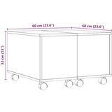 vidaXL Stol za kavu staro drvo 60x60x38 cm konstruiranog drva | shoptok.hr