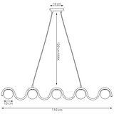  Luster na sajli SINUS 5xG9/8W/230V zelene boje | Eponuda.com