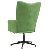  Stolica za opuštanje svjetlozelena baršunasta | shoptok.hr