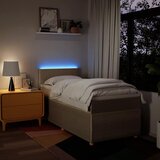  Krevet s oprugama i madracem krem 100 x 200 cm od tkanine | shoptok.hr