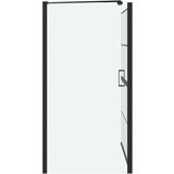  Ekran za kadu i tuš Crna i prozirna 100 x 67 x 129.5 cm | shoptok.hr