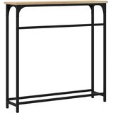  Konzolni stolić Sonoma hrast 75x19,5x75 cm Konstruirano drvo | shoptok.hr
