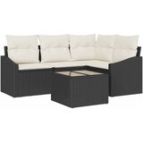  Set sofe 5 kom. Crna poliratan | shoptok.hr