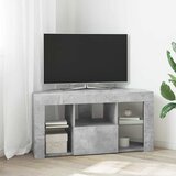  Kotni LED TV ormar 100 x 40 x 50 cm Betonski sivi | shoptok.hr
