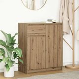 vidaXL Komoda s predalom artisan hrast 71x35x84 cm inženirski les Cene