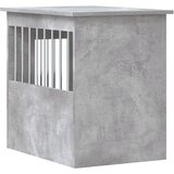 Namještaj s kavezom za pse siva boja betona 45x62x59 cm drveni | shoptok.hr