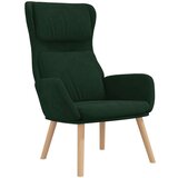  Stolica za opuštanje tamnozelena baršunasta | shoptok.hr