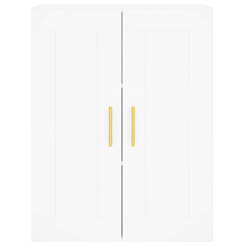vidaXL Stenska omarica bela 69,5x34x90 cm inženirski les | Shoptok.si