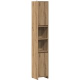 Maison Chic Kopalniška omarica - Kopalniški kabinet artisan hrast 30x30x183,5 cm inženirski les, (21794654) | Shoptok.si