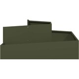  Vrtna saksija Maslinasto zelena 100 x 100 x 50 cm Čelična vrata | Eponuda.com