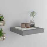 vidaXL Plutajuća zidna polica siva 23 x 23,5 x 3,8 cm MDF | shoptok.hr