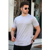 Madmext Men's Gray T-Shirt 4951 Cene