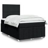  Krevet box spring s madracem crni 120 x 190 cm od tkanine | shoptok.hr