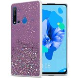 Cadorabo Case, združljiv s Huawei v vijolični barvi z bleščicami - zaščitni pokrov iz fleksibilnega silikona TPU s penečimi bleščicami, (20577244) | Shoptok.si