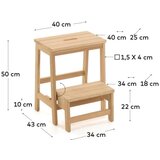 Kave Home Stolac od masivne breze u prirodnoj boji Nell – | shoptok.hr