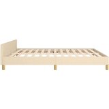  Okvir za krevet s uzglavljem krem 160 x 200 cm od tkanine | shoptok.hr