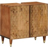 vidaXL Kopalniška omarica 62x33x58 cm trden mangov les | Shoptok.si