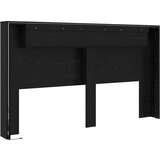  Krevetna ploča s LED-om Zidne Crni hrast 180 x 16 5 x 103 5 cm - Crni hrast 180 cm | shoptok.hr