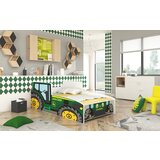 ADRK Otroka postelja s vzmetnico TRACTOR GREEN 160x80 cm - ZELENA | Shoptok.si