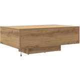  Stolić za kavu s LED svjetlima u boji hrasta 85x55x31 cm | shoptok.hr