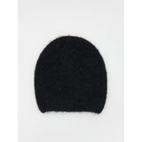 Reserved kapa beanie iz mešanice alpaka volne - črna | Shoptok.si