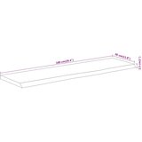  Zidna polica 100x30x2,5 cm pravokutna bagremovo drvo živi rub | Eponuda.com