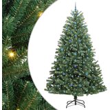vidaXL Umetno Zložljivo Božično Drevo Zelena 300 cm PVC in kovina | Shoptok.si