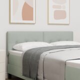 vidaXL LED Povšter z gumbi, svetlo siva, 72 cm, žamet | Shoptok.si
