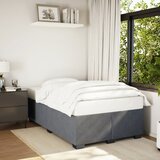 Maison Chic Posteljni okvir - Dvoposteljna postelja - Zakonska postelja brez vzmetnice temno siv 120x200 cm žamet-J12895, (21761890) | Shoptok.si