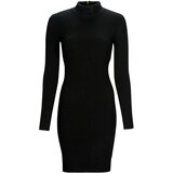 Michael Kors Kratke obleke MOCK NK RIBBED MINI DRS Črna Cene