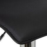 Casa Selección Crne barske stolice u setu podesive visine 2 kom od umjetne kože (visine sjedala 63 cm) – | shoptok.hr